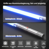 Світловий меч Kiseely з металевими рукоятками, що вібрують (my-21100)