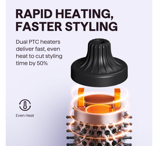 Термощетка Wavytalk 196 Blowout Boost 1,5 дюйма, розовое золото (my-21066)