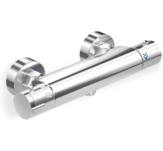 Термостатический смеситель для душа Marketero с одним рычагом, серебристый (my-21012)