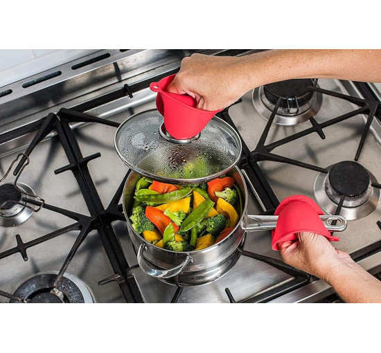 Термостойкие прихватки Dealsure для духовки, зеленый (my-21119)