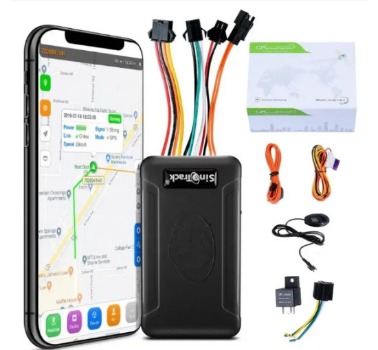 Трекер GPS автомобильный SinoTrack 906L 4G с блокировкой двигателя и микрофоном, черный (my-21118)