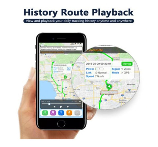 Трекер GPS автомобильный SinoTrack 906L 4G с блокировкой двигателя и микрофоном, черный (my-21118)