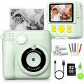 Цифрова камера Gofunly X6 з функцією миттєвого друку 1080P, зелена (my-21004)