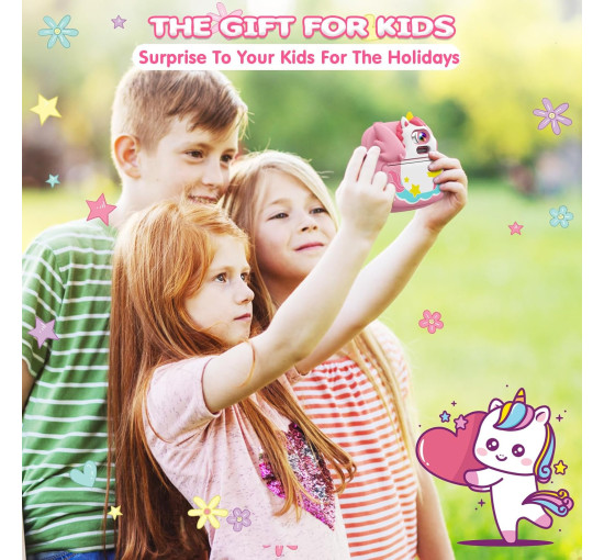 Цифровая камера мгновенной печати CAMCLID ET-6 с экраном 2,4 дюйма, розовый (my-21079)