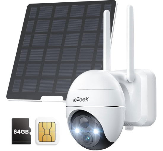 Уличная камера видеонаблюдения ieGeek ZY-G1 4G/3G LTE, белая (my-21002)