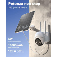 Уличная камера видеонаблюдения с солнечной панелью ieGeek ZY-G1 4G/3G LTE (my-21002)