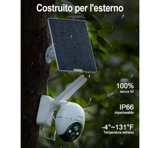 Уличная камера видеонаблюдения ieGeek ZY-G1 4G/3G LTE, белая (my-21002)