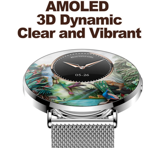 Ультратонкий смарт-годинник XRXT X21,32-дюймовий AMOLED-дисплей (my-21115)