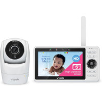 Розумна відеоняня Vtech VM901-1W 5-дюймовий РК-дисплей, камера 1080p, білий (my-21084)