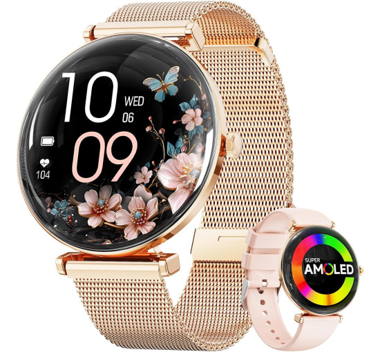 Умные часы Hwagol 1,43-дюймовый экран, золотой (my-21127)