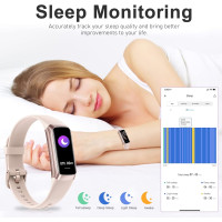 Розумний годинник Zeacool для підрахунку калорій, з 1,10-дюймовим сенсорним AMOLED-екраном, рожевий (my-21109)