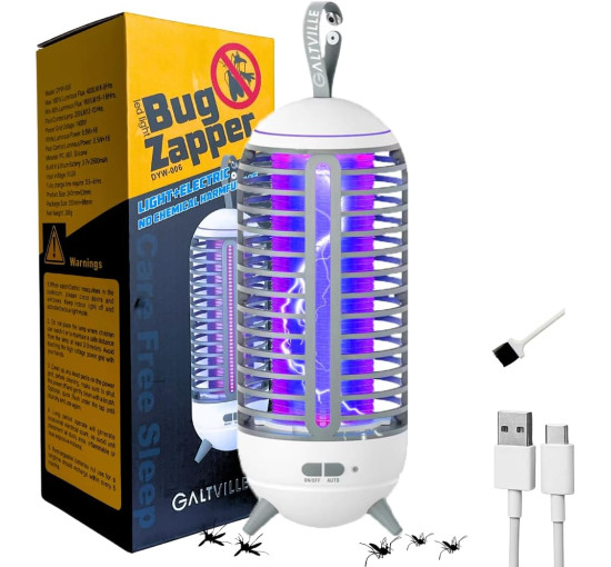 Знищувач комарів Galtville перезаряджається, 2500 мАг, білий (my-21193)
