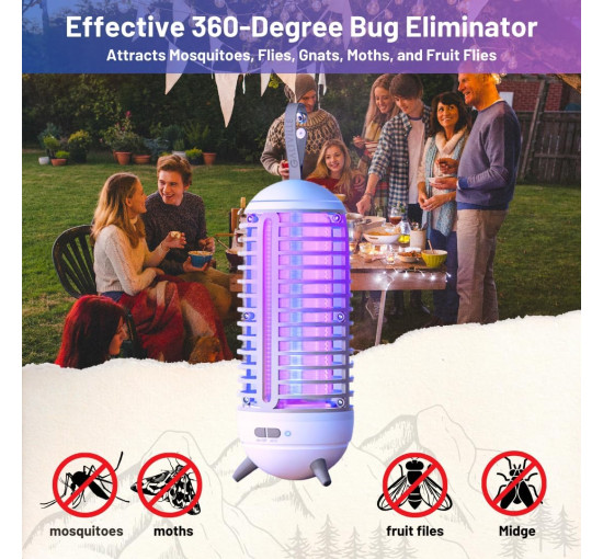 Знищувач комарів Galtville перезаряджається, 2500 мАг, білий (my-21193)