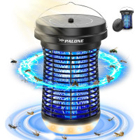 Знищувач мух PALONE LT807SL зі світлодіодним підсвічуванням, 4500 В, чорний (my-21191)