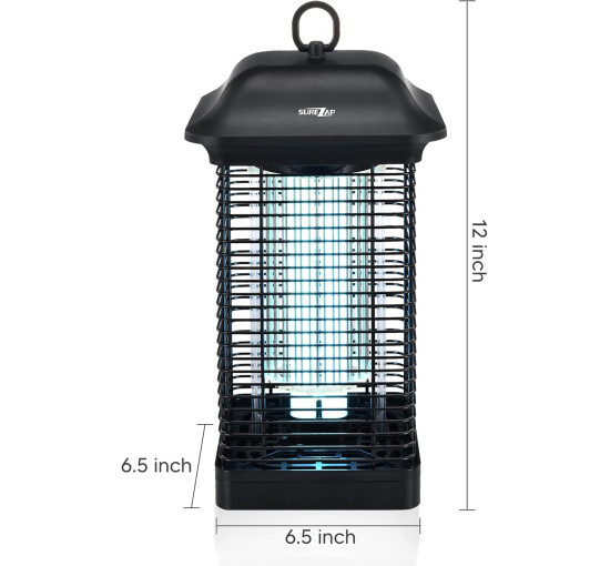 Знищувач комах Surezap 18 Вт, 4000 В, чорний (my-21170)