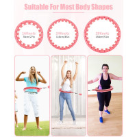 Утяжелённые обручи хула-хупы FIVANGIN с 28 узлами, размер XL, розовый (my-21082) Утяжелённые обручи хула-хупы FIVANGIN с 28 узлами, размер XL, розовый (my-21082)