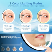 Увеличительное зеркало JJhxr 30x с подсветкой, черный (my-21108)