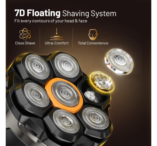 Водонепроникна бездротова електробритва Dyoonoer WD-927, сірий (my-21017)