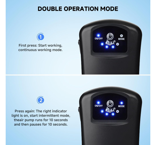 Воздушный насос AQQA AQ098 для аквариума, черный (my-21050)