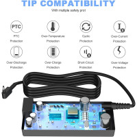 Зарядний пристрій Quekawi DL45190237 для ноутбука потужністю 45 Вт, сумісний з Acer, чорний (my-21125)