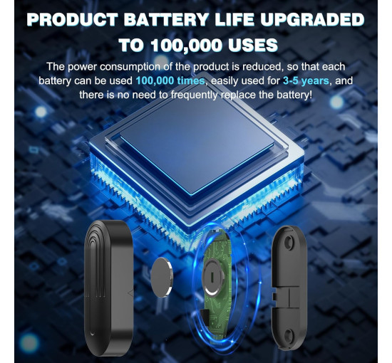 Звонок на входную дверь, датчик открытия двери SanJie DS17, черный (my-21138)