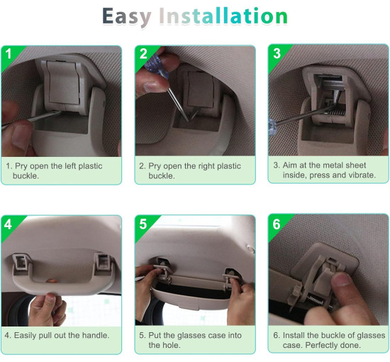 Чохол для сонцезахисних окулярів GAFAT для автомобілів VW Golf 8 ID.3 ID.4 (6090)