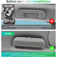 Чохол для сонцезахисних окулярів GAFAT сумісний із Opel Corsa F Astra L Grandland сірий (6094)