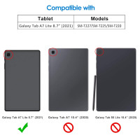 Чохол JETech Samsung Galaxy Tab A7 Lite 8.7 дюйма 2021 червоний (6043)