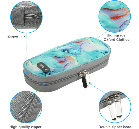 Чехол-холодильник для инсулина YOUSHARES, мраморно-зеленый (6003)