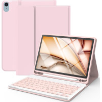 Чохол-клавіатура HOTLIFE для iPad Air 11 світло-рожевий (6023)