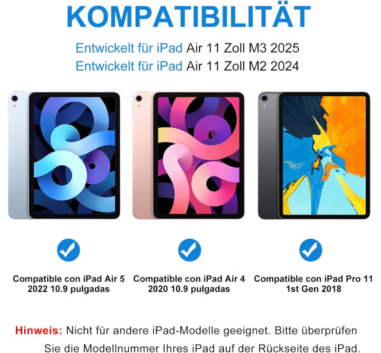 Чохол-клавіатура HOTLIFE для iPad Air 11 світло-рожевий (6023)