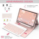 Чохол-клавіатура HOTLIFE для iPad Air 11 світло-рожевий (6023)