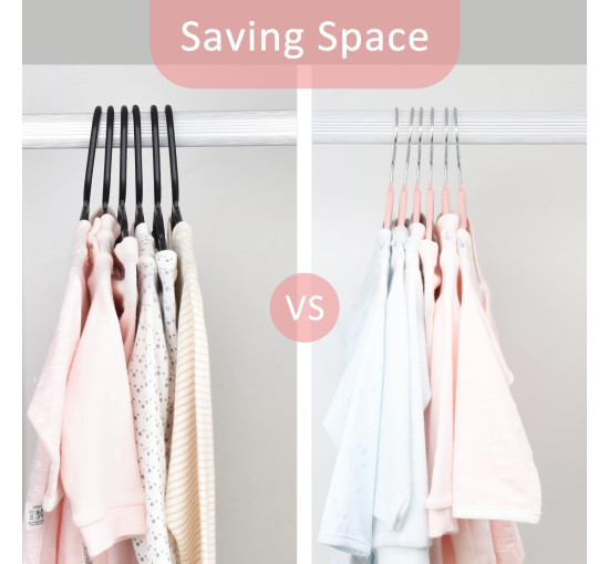 Дитячі вішалки ManGotree для одягу світло-рожеві (6108)