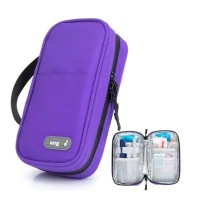 Дорожная термосумка для инсулина Leng Ke феолетовая (6006)