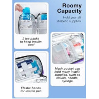 Дорожная термосумка для инсулина Leng Ke феолетовая (6006)