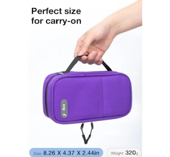 Дорожная термосумка для инсулина Leng Ke феолетовая (6006)