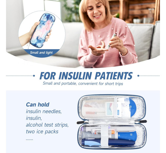 Дорожный чехол для инсулина YOUSHARES, зозовый (6002)