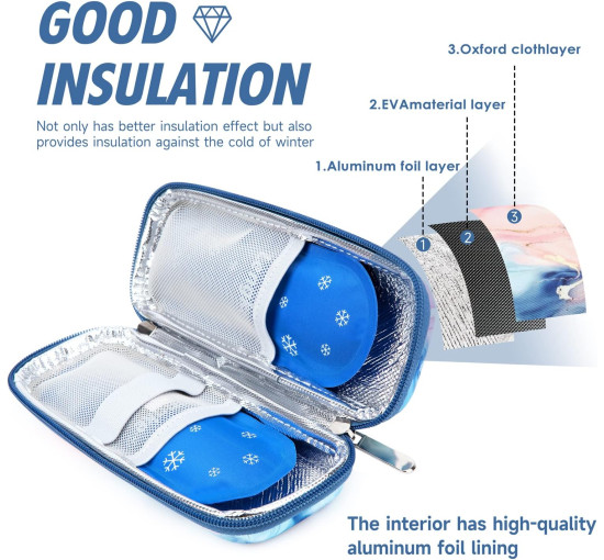 Дорожный чехол для инсулина YOUSHARES, зозовый (6002)