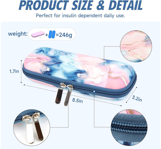 Дорожный чехол для инсулина YOUSHARES, зозовый (6002)