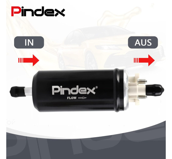 Електричний паливний насос Pindex 12В чорний (6034)
