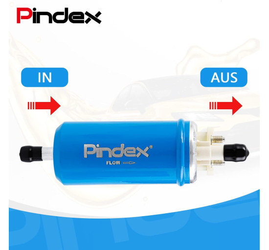 Електричний паливний насос Pindex 12В синій (6033)