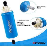 Электрический топливный насос Pindex 12В синий (6033)