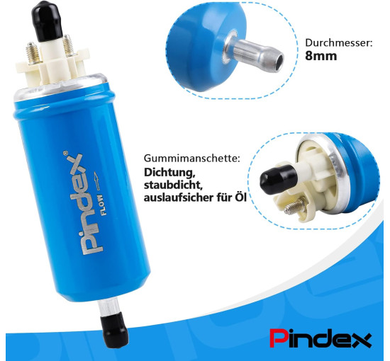 Електричний паливний насос Pindex 12В синій (6033)