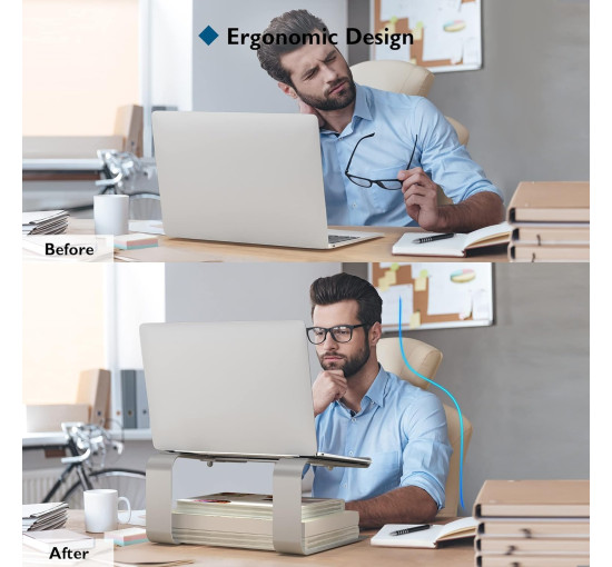 Ергономічна підставка BONTEC для ноутбуків з діагоналлю екрана від 10 до 17,3 дюймів (6093)