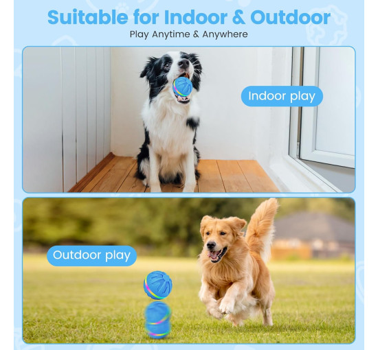 Інтерактивні іграшки-м'ячі для собак HAPPY HACHI з LED-підсвічуванням (6021)