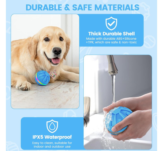 Інтерактивні іграшки-м'ячі для собак HAPPY HACHI з LED-підсвічуванням (6021)