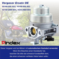 Карбюратор Pindex для двигателей Honda GCV135-GCV190 и GC160 (6046)