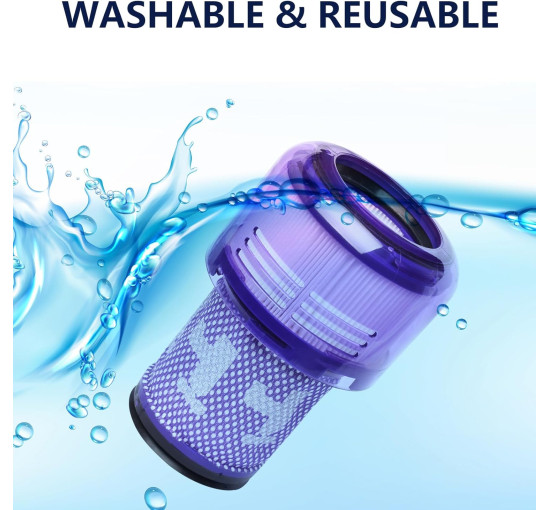 Комплект из 2 HEPA-фильтов Avken совместим с пылесосами Dyson V12 Detect Slim (6054)