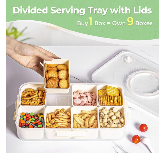 Контейнер для закусок Luxear с 8 отделениями (6057)