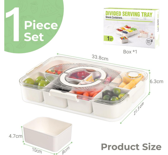 Контейнер для закусок Luxear с 8 отделениями (6057)